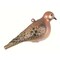 GC Home & Garden 5” Pink and Gold Mourning Dove Hand Blown Glass Hanging Figurine Ornament